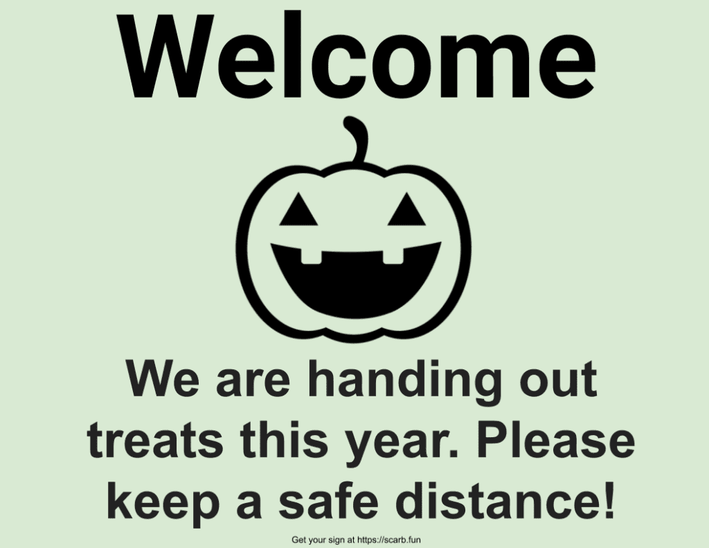 Welcome Jack-o-lantern-Scareborough 2020 Sign Landscape Color